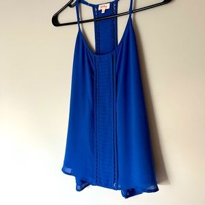 Blue Pixley tank